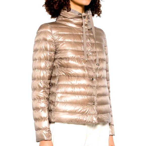 NWT Herno Quilted High-Neck Reversible Jacket! Size 6 - Picture 1 of 16